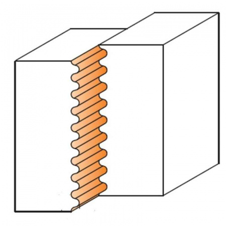 Фреза для сращивания «Волна» D=15.88x51.5x91 S=12